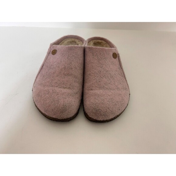 BIRKENSTOCK ZERMATT RIVET Shearling Clog Slipper Wool Pink Size 41 Women 10 e - Picture 9 of 14